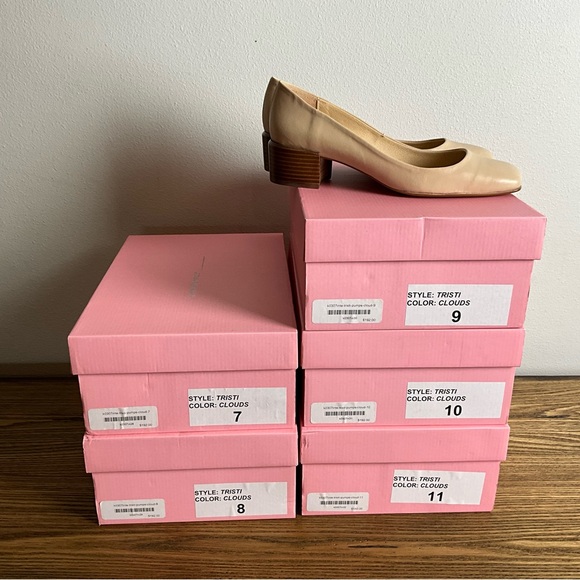 Intentionally Blank Tristi Beige Leather Pumps, New in Box - Picture 7 of 7
